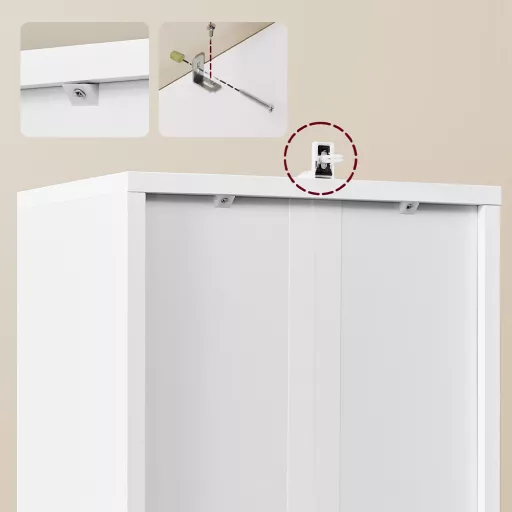 Тесен рафт за книги 31.8x24x175см
